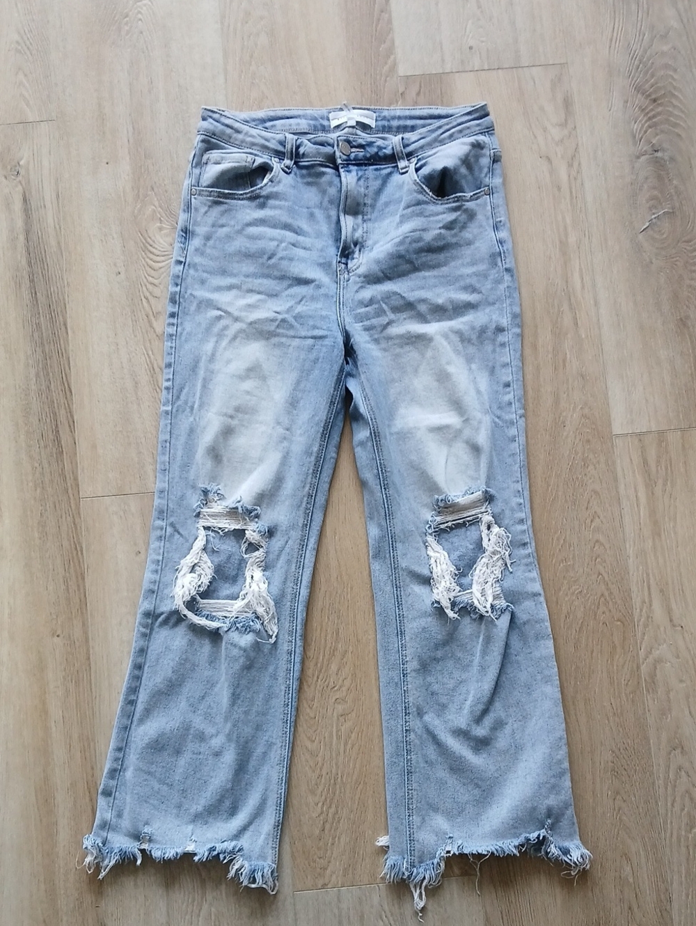 Risen Jeans 11 30 Blue Distressed Women's Jeans Fray Party School
